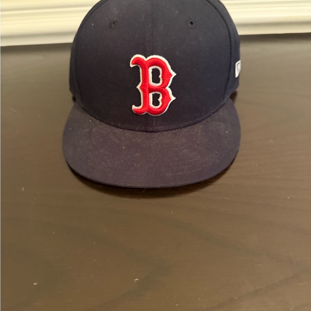 New Era Boston Red Sox Navy and Red Cap